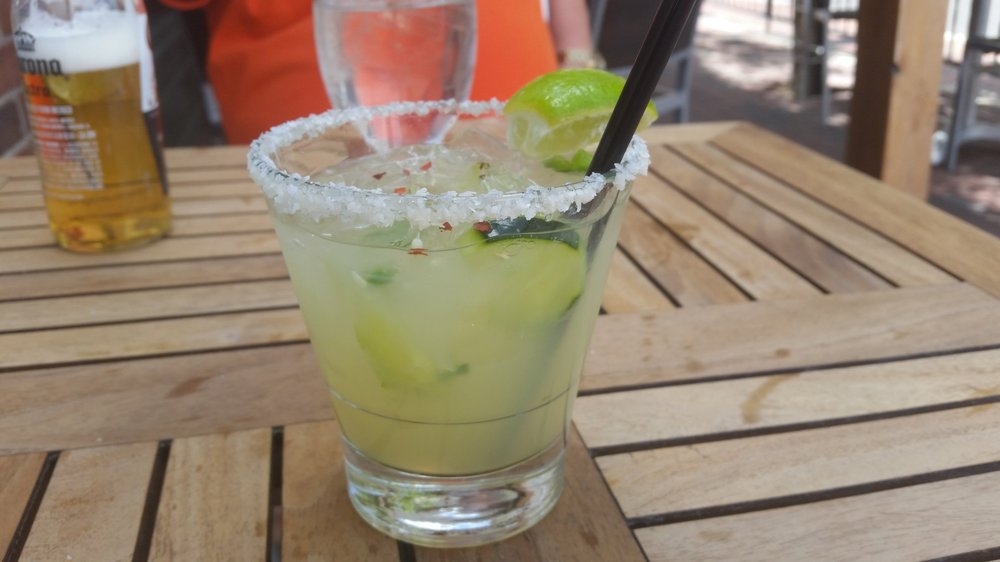 Cucumber and jalapeno margarita 