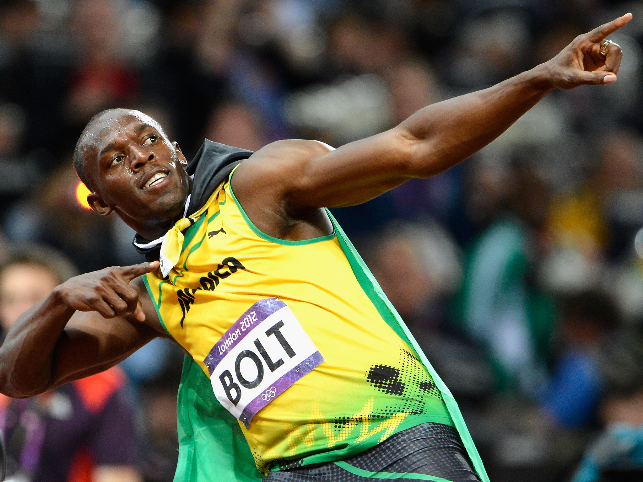 Usain Bolt, corredor de velocidad.