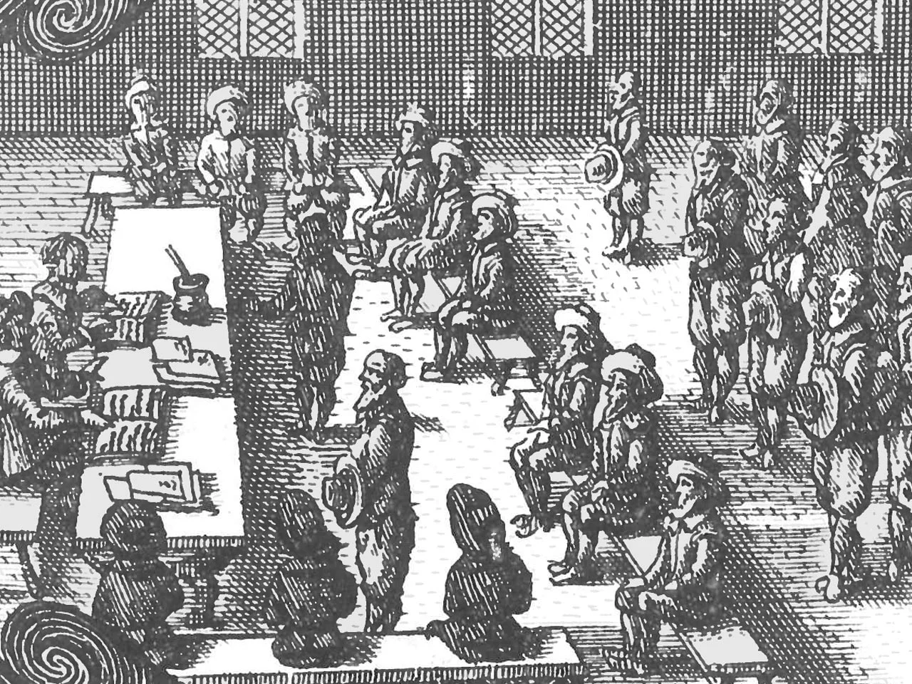  Eksempel på et Tinghus fundet i juridisk håndbog Osterssøn Veylle, 1665 (Dansk Folkemindesamling ved Det Kongelige Bibliotek)