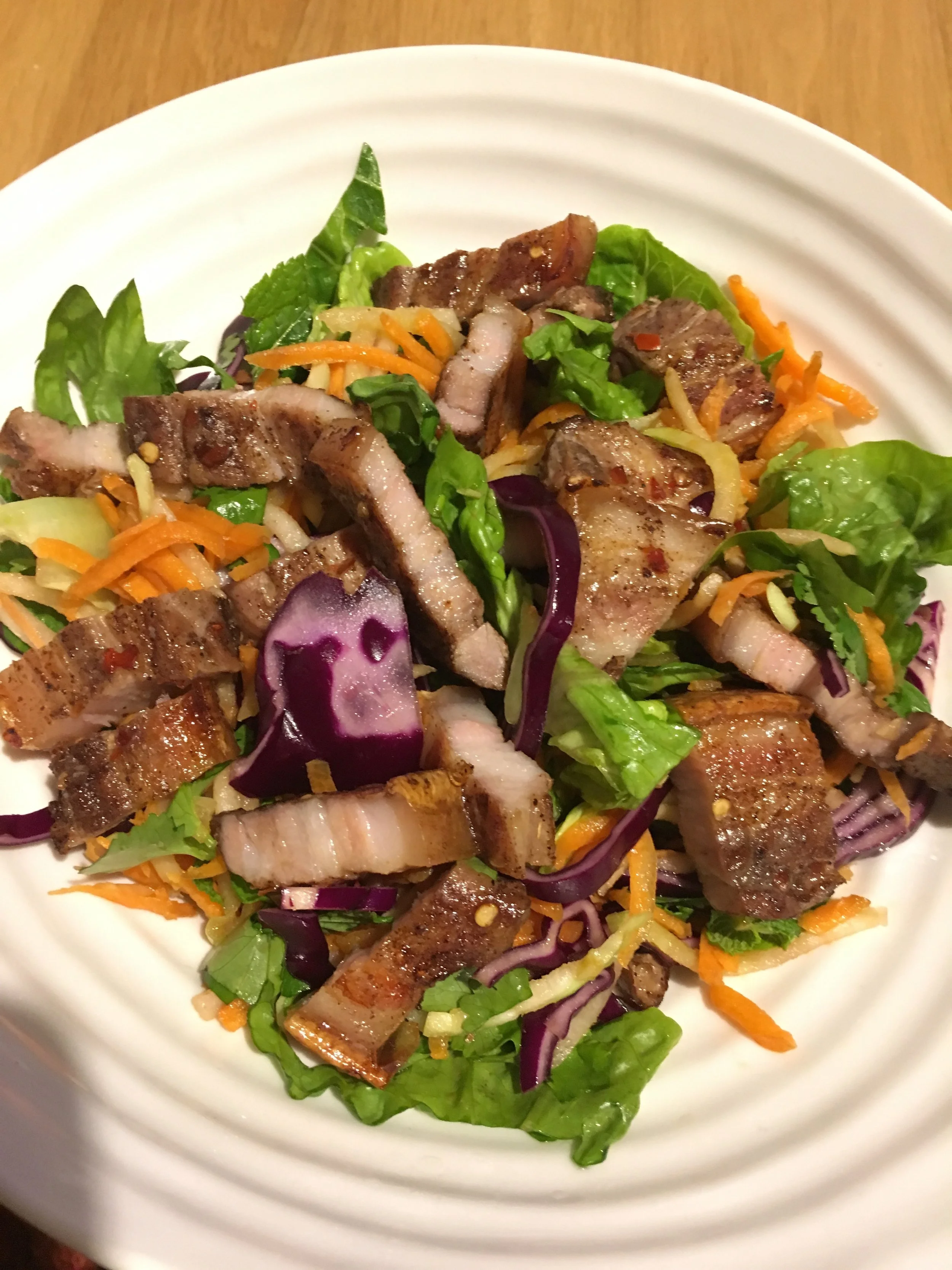 Asian-style Pork Belly Salad