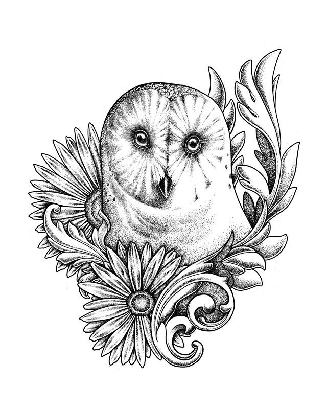 My latest! His name is Melvin Gribson.

#art #illustration #drawing #sketch #sketch_daily #sketchoftheday #drawingoftheday #owl #owls #barnowl #bird #birds #birder #birding #raptor #artist #penandink #ink #blackwork