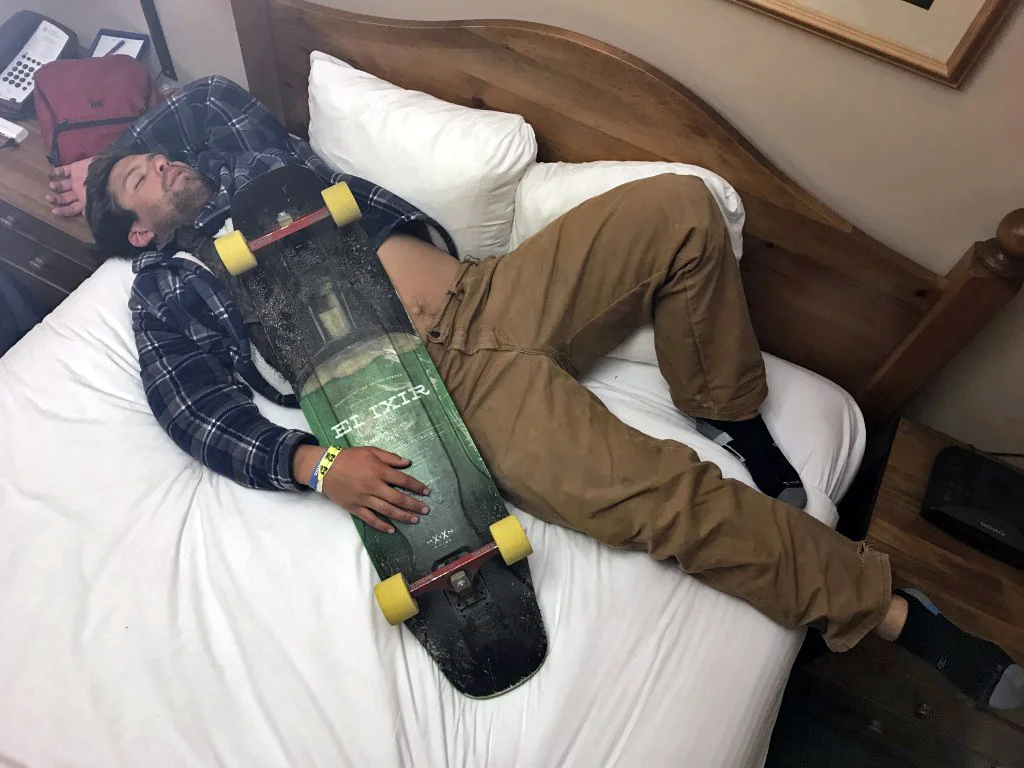 Jarrid cuddles with his best friend.
