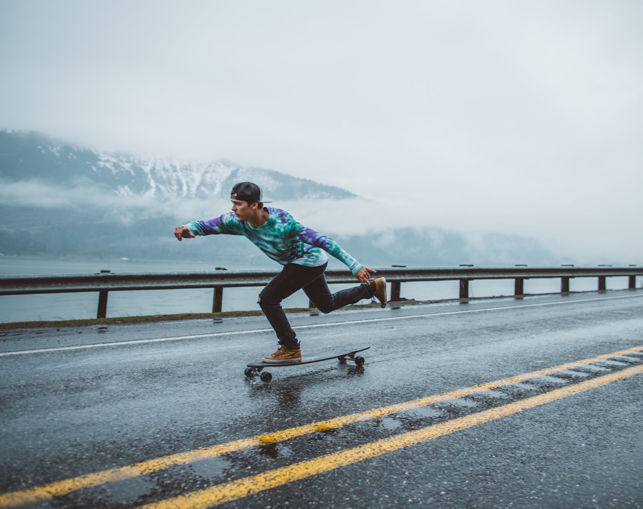 Brandon DesJarlais - professional longboard skateboarder