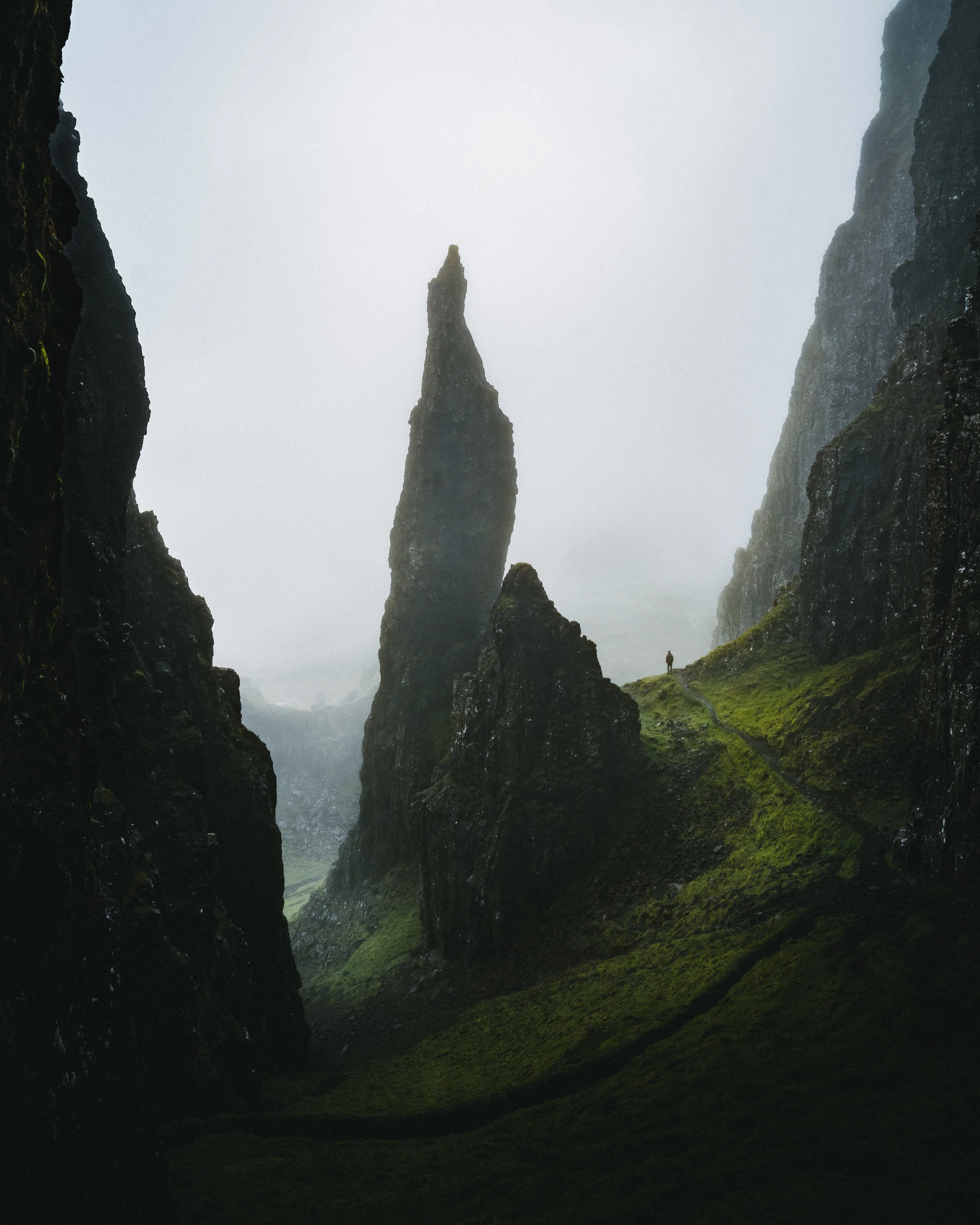 The hidden needle of Quiraing, a stop on our hike! Photo Jack Harding