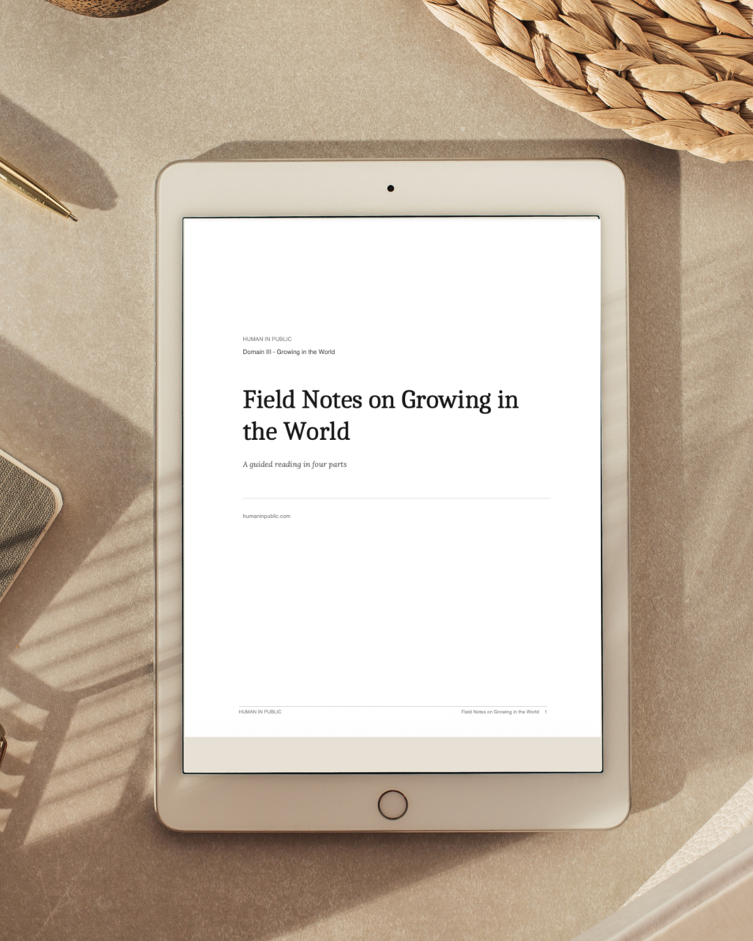 Field Notes on Growing in the World