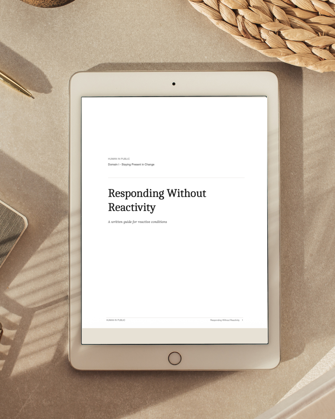 Responding Without Reactivity