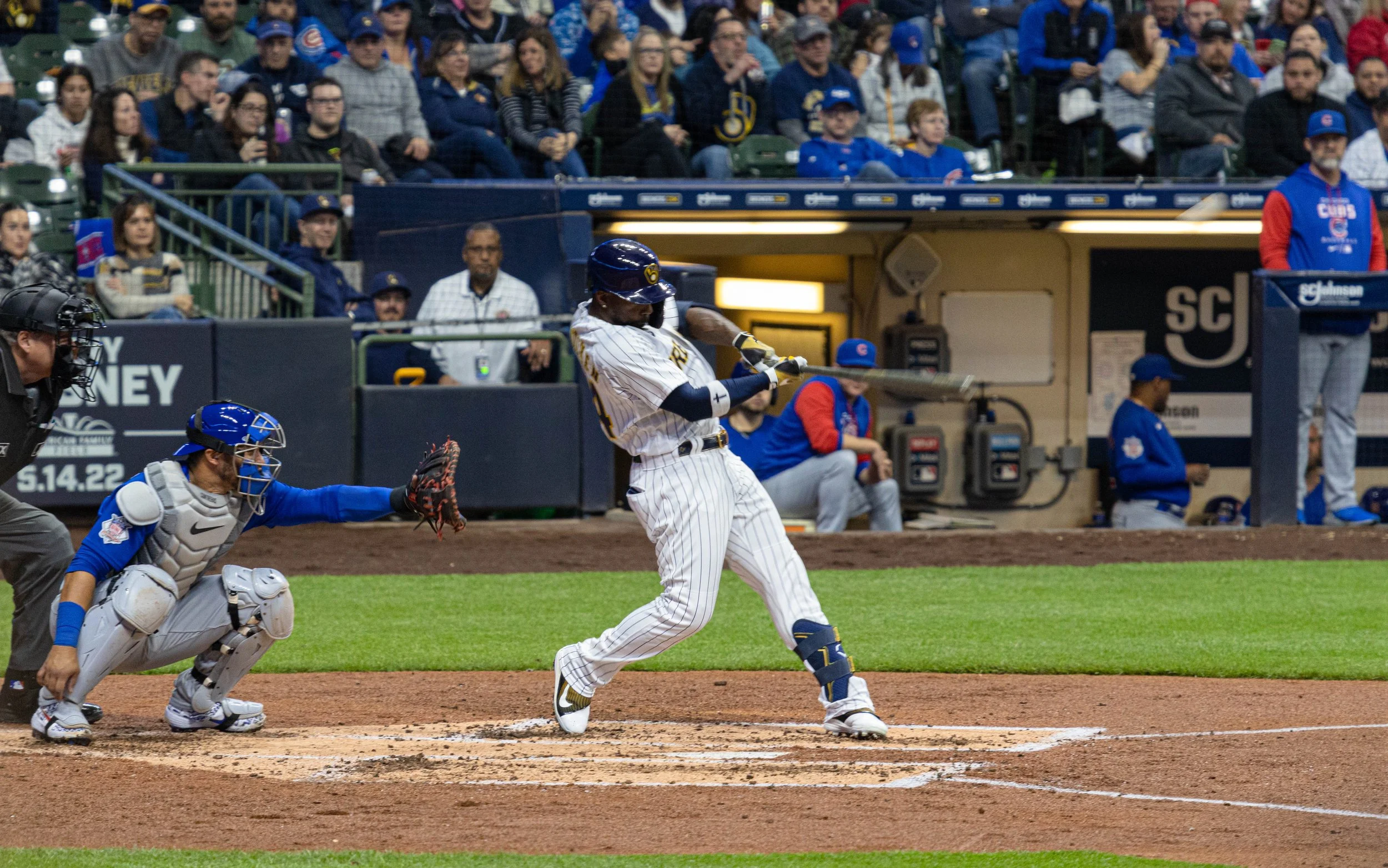 McCutchen Goes Deep – Brewers vs. Cubs
