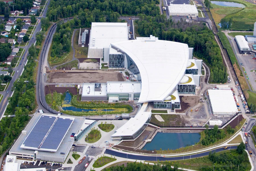 Aerial view of construction progress (Government of Canada)