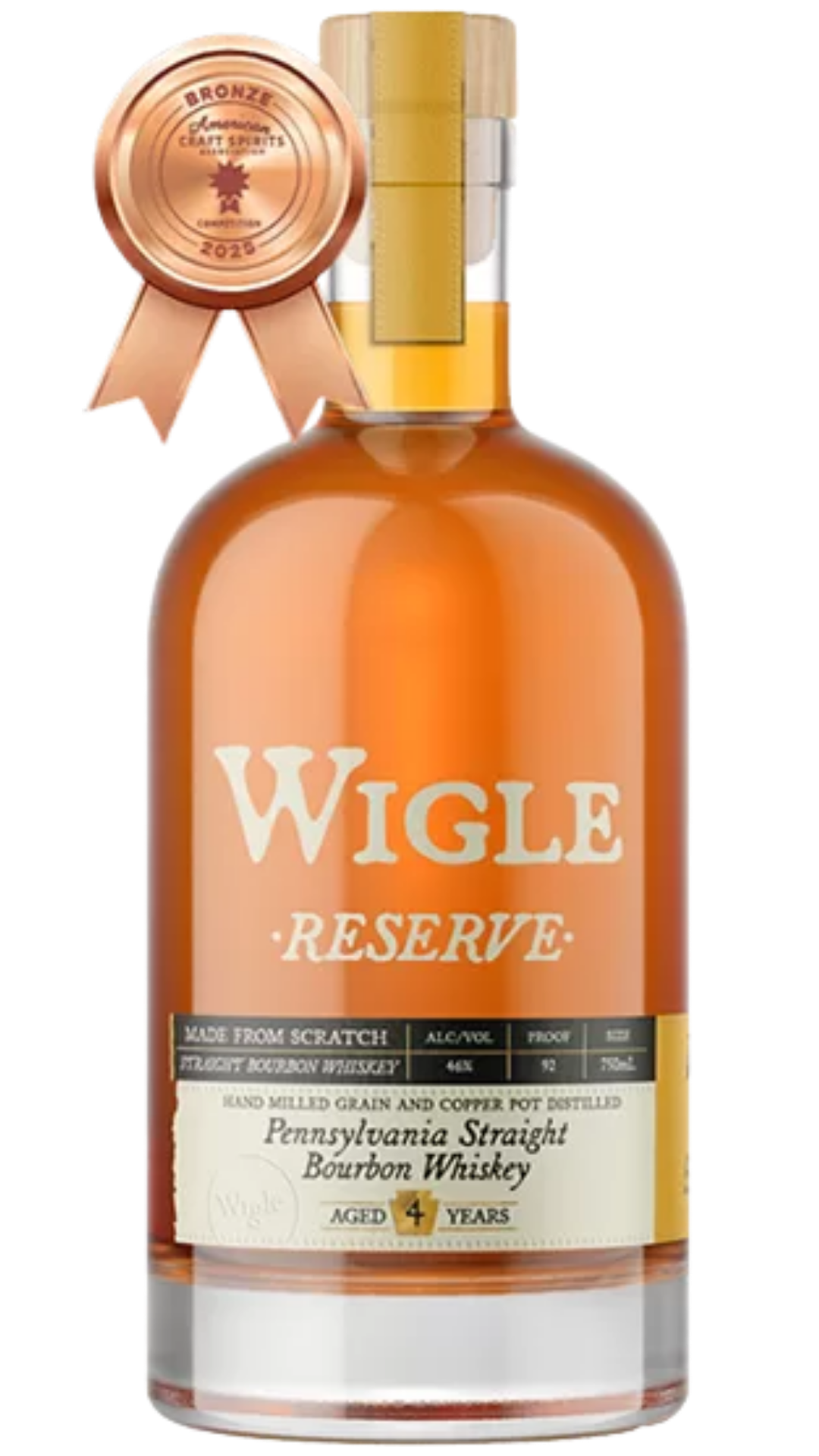 Wigle Reserve Pennsylvania Straight Bourbon Whiskey bottle