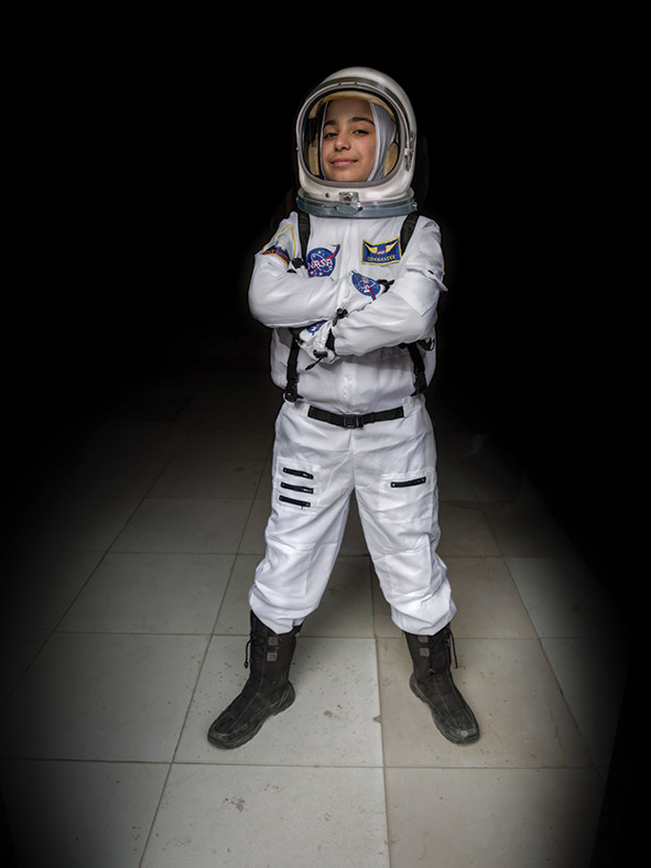Haja, aged 12. Vision: future astronaut. 