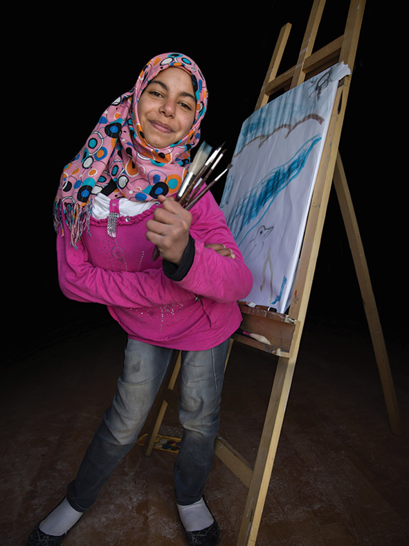 Merwa, aged 13. Vision: future painter.