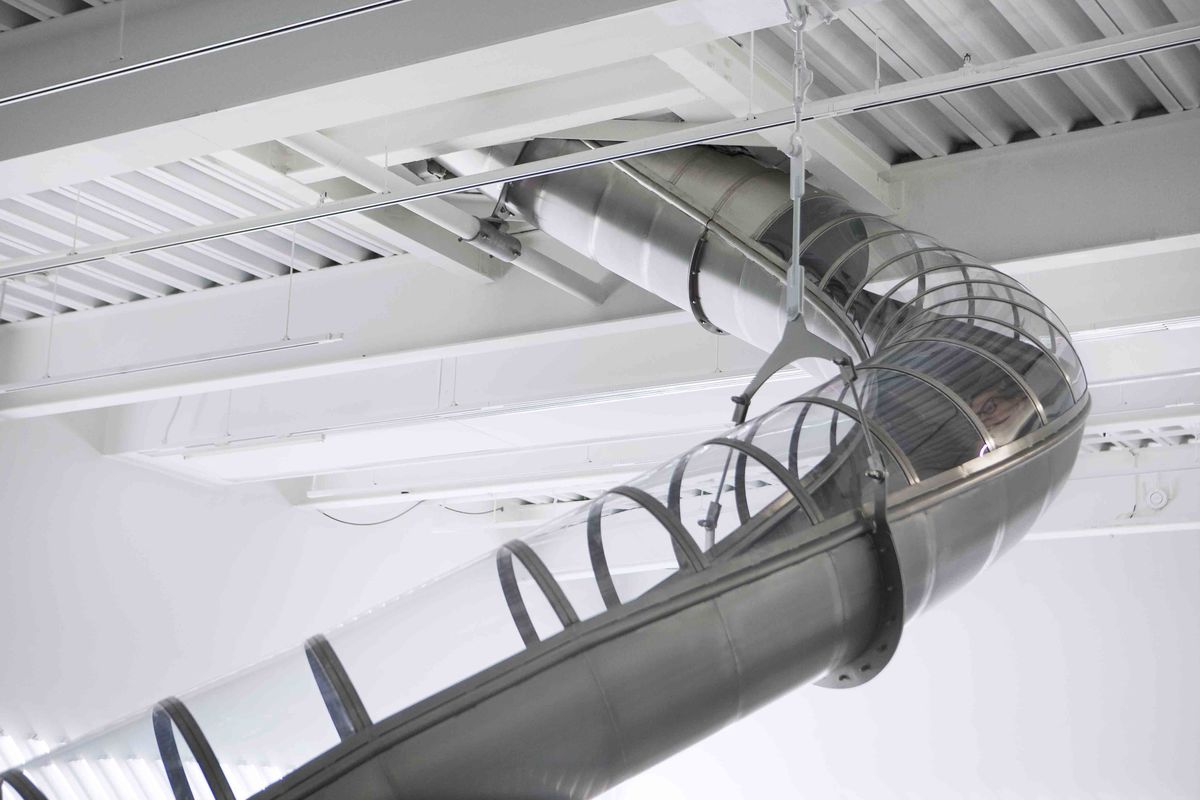 Installation view from Carsten Höller: Experience, New Museum.