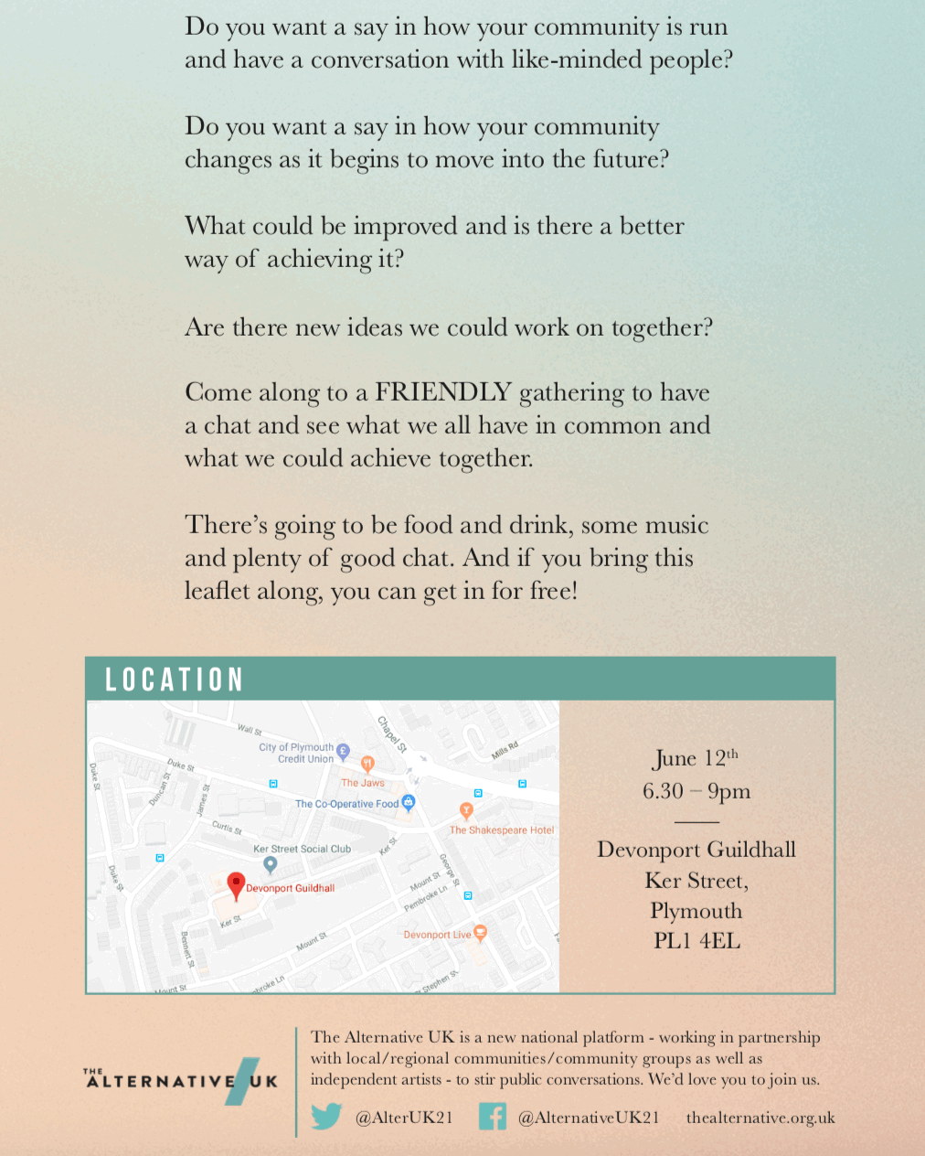 the back of our leaflet