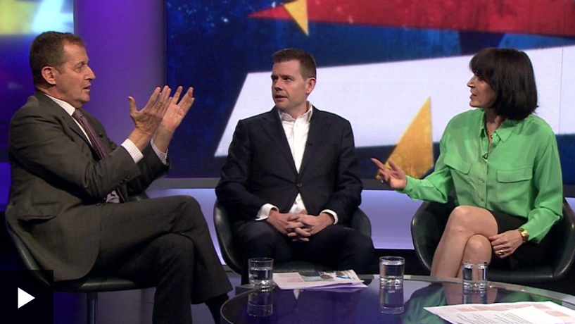 BBC Headline: Alastair Campbell told to 'shut up' during Newsnight Brexit debate