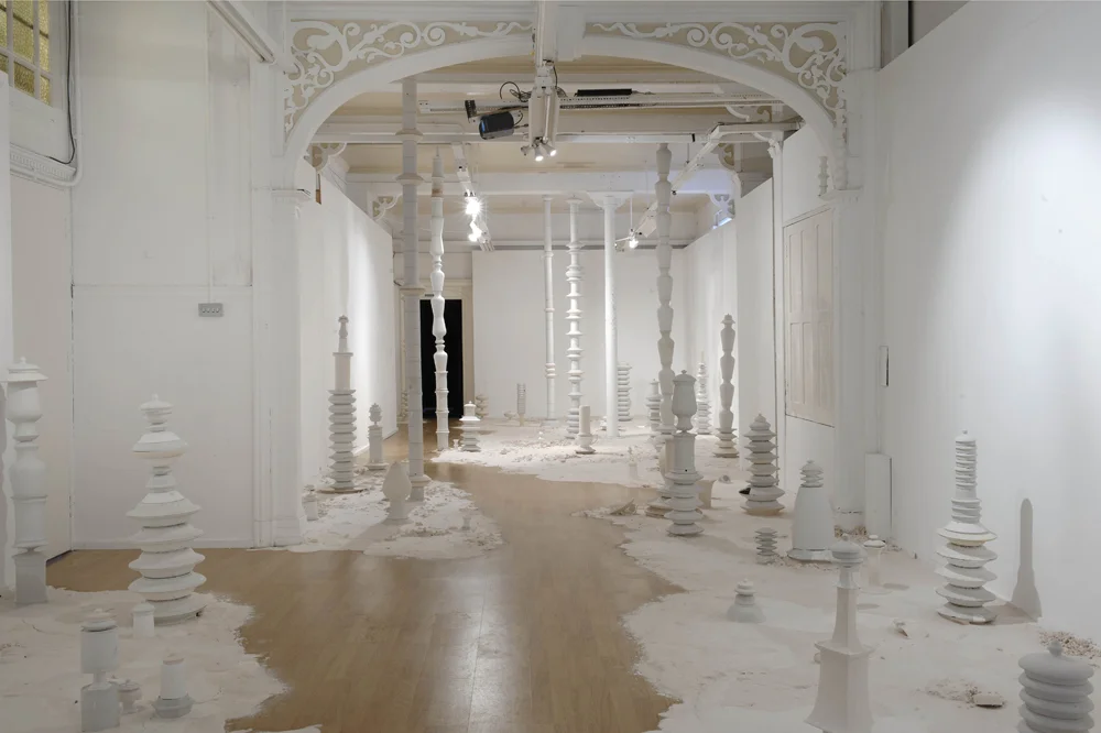 Corinne Felgate Totem:Trajectories in Tragedy and Triumph, Gallery installation view, from Airspace Gallery
