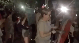 They danced the Electric Slide