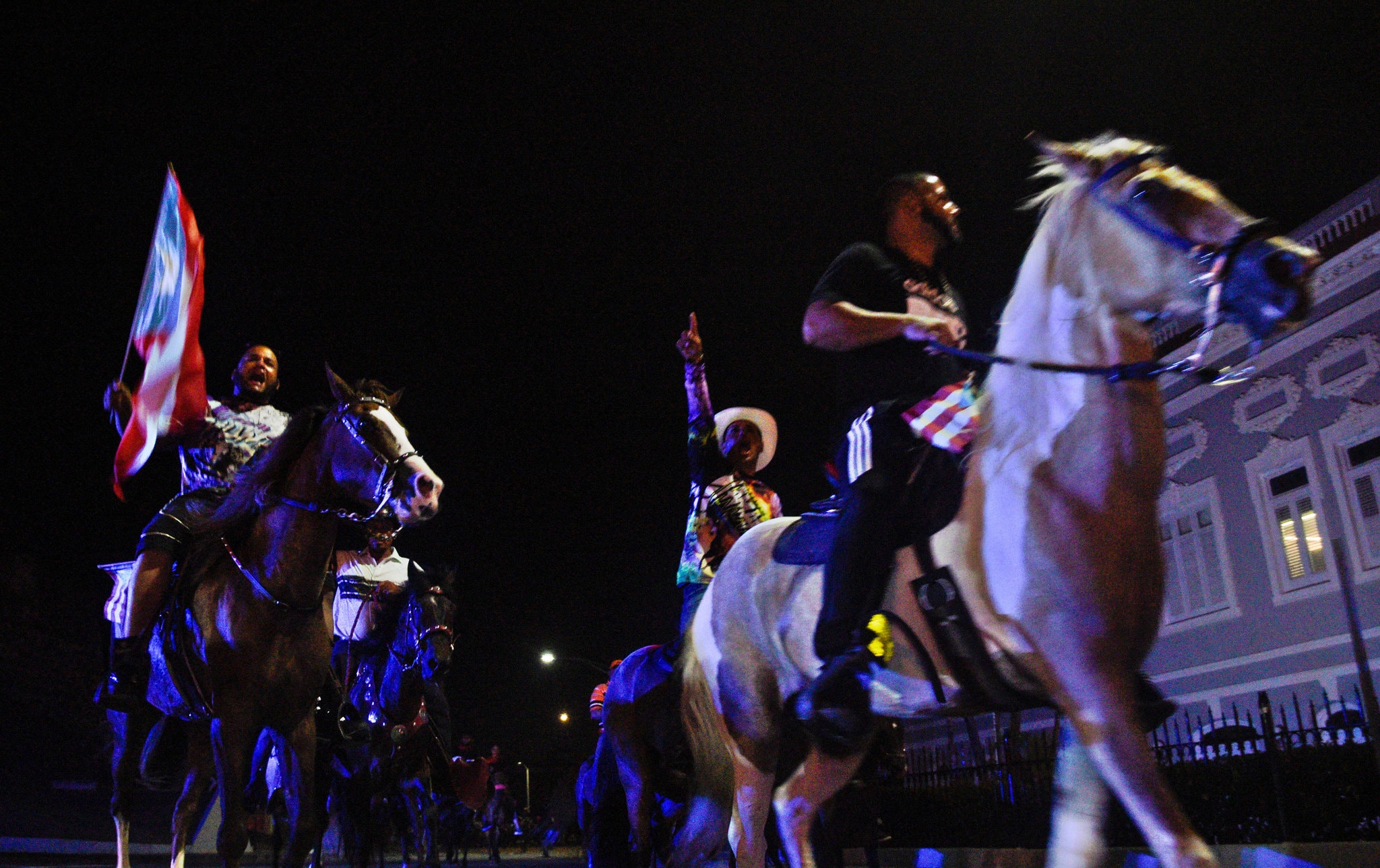 They took to the saddle