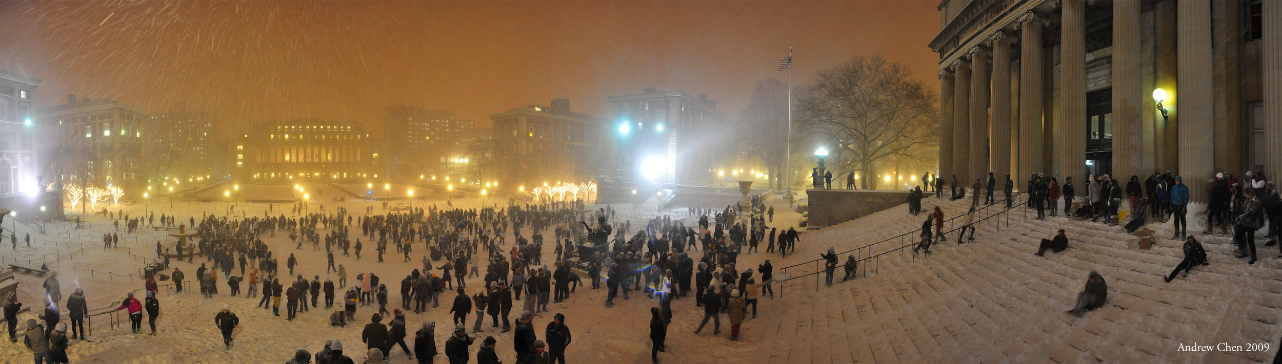 First snow | Columbia University | 2009