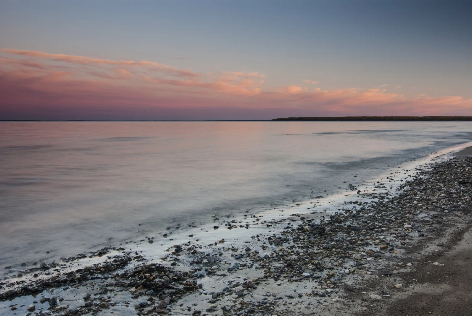 Sunset at Wanasing Beach, MB