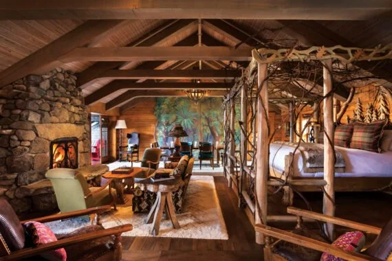 Rustic Adirondack luxury at Lake Placid Lodge on Lake Placid