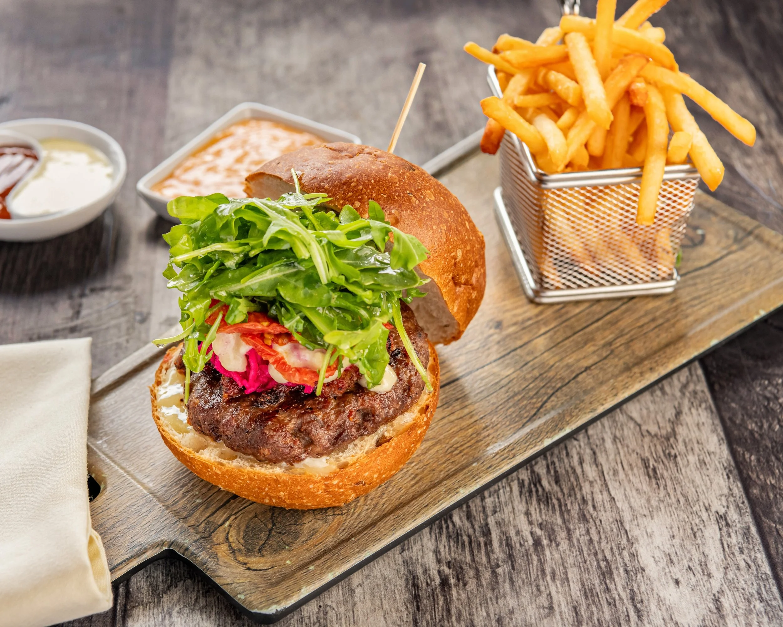 The Box & Burgers Eatery in Kirkland, Washington