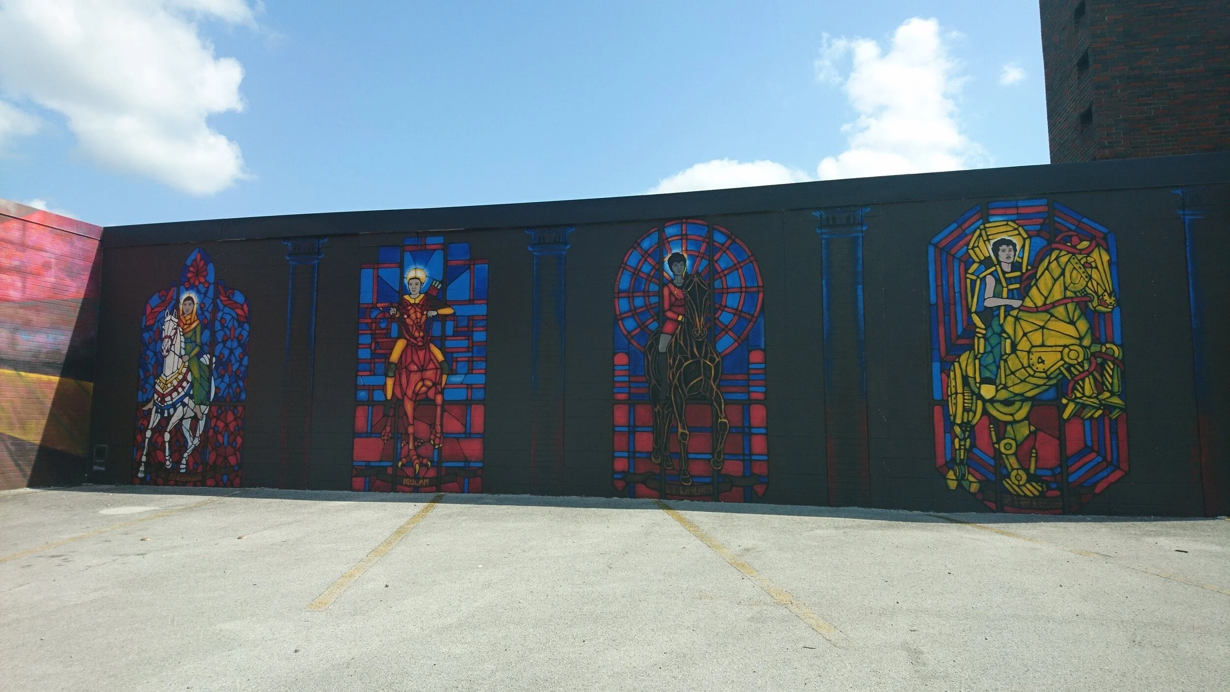   Street murals in Chattanooga, Tennessee  