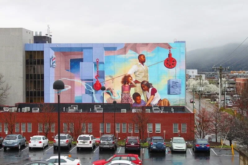   Street murals in Chattanooga, Tennessee  