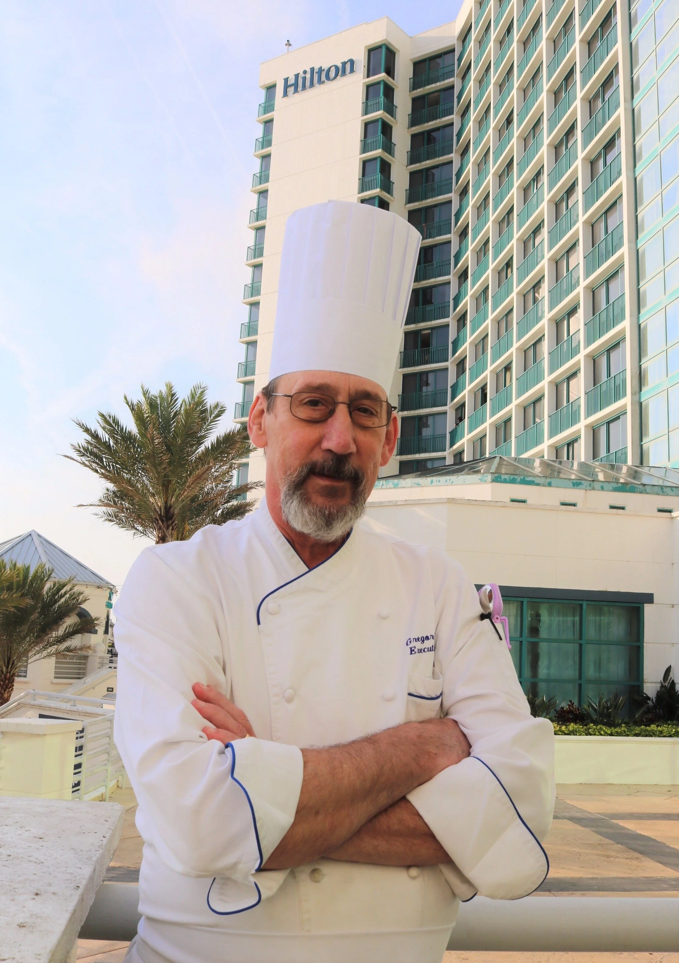 Executive Chef Greg Bauer of Doc Bales' Oceanfront Grill at Hilton Daytona Beach in Daytona Beach, Florida