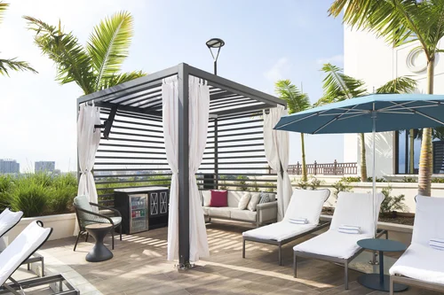 Loews Coral Gables Hotel — pool cabanas