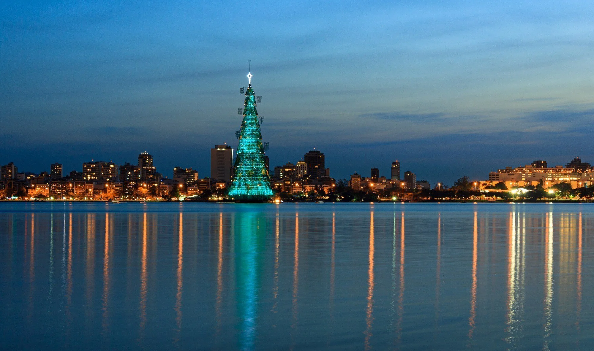 These cities have the largest Christmas tree displays