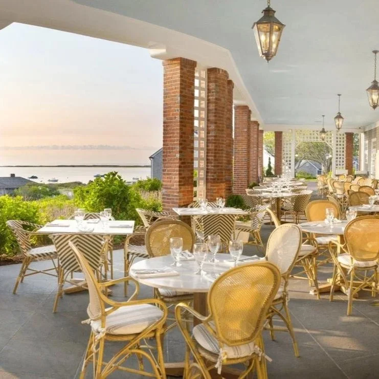 The Veranda Chatham Bars Inn Massachusetts Cape Cod oceanfront outdoor dining
