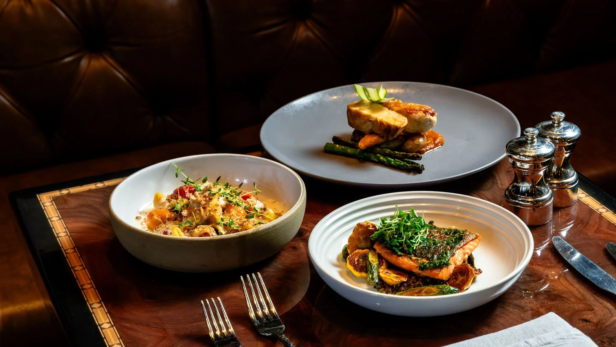 Dining at Hotel Jerome, Auberge Collection, in the heart of Aspen