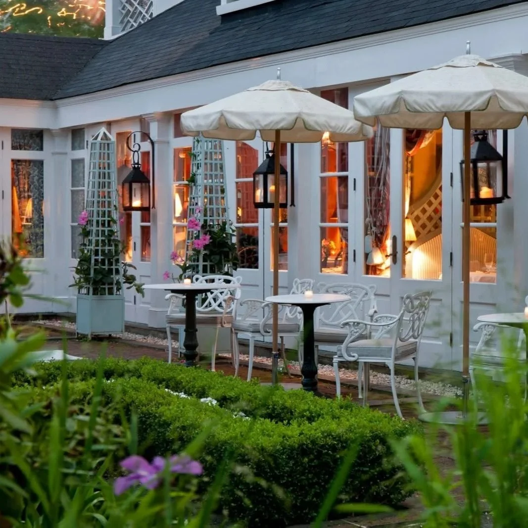 The Inn at Little Washington Virginia outdoor courtyard dining garden fine dining Patrick O'Connell