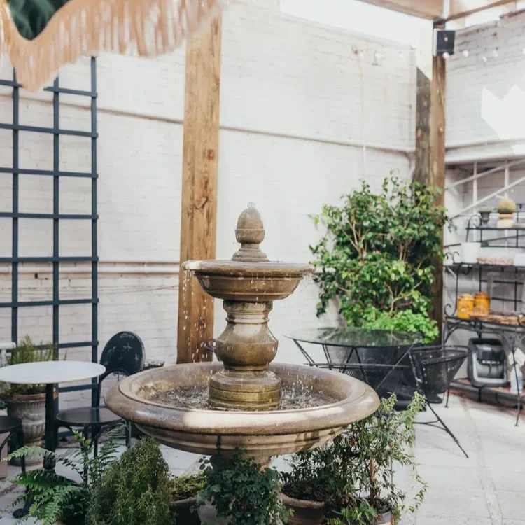 Juniper restaurant Birmingham Alabama outdoor dining garden patio