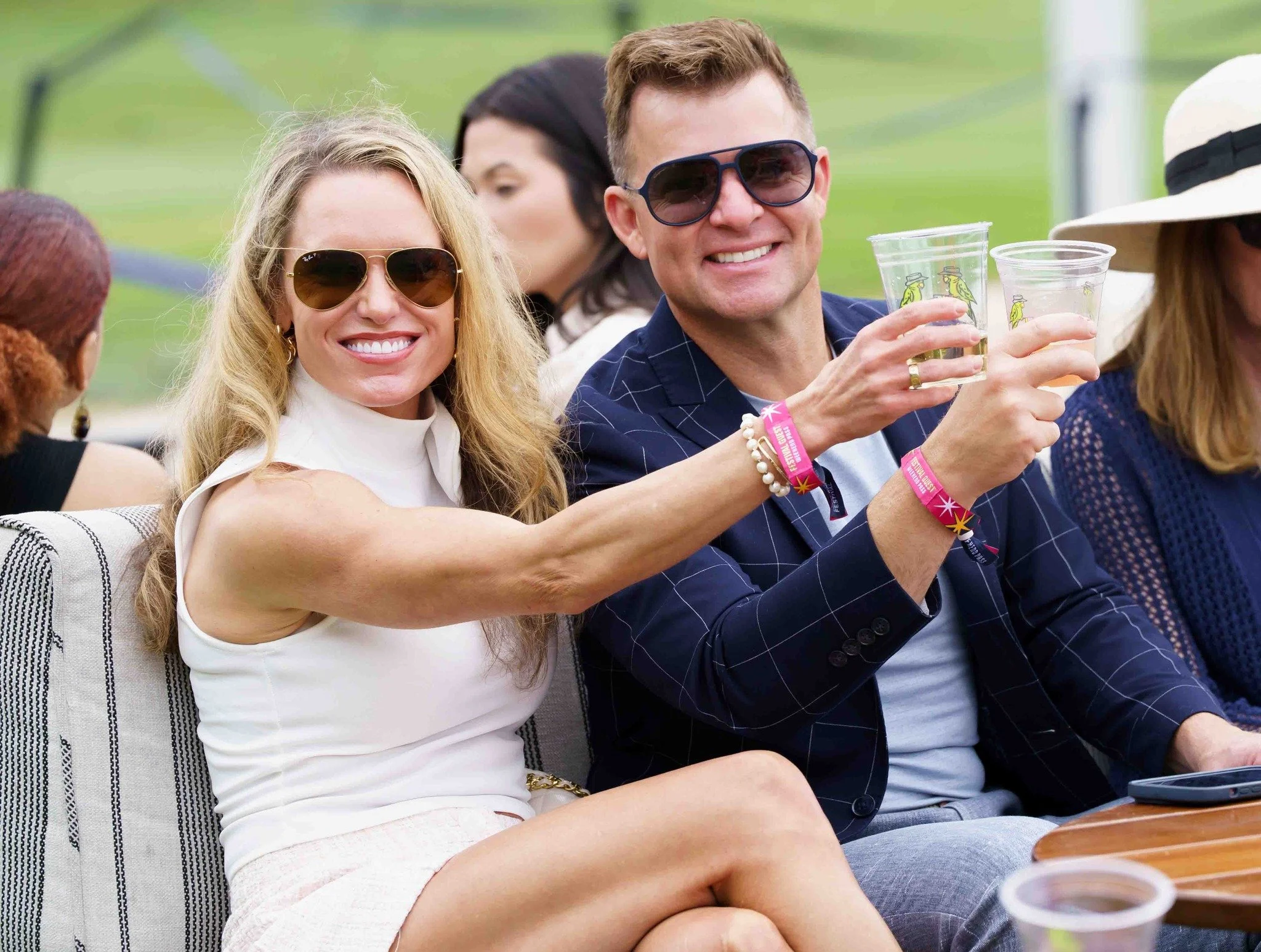 Guests at a walk-around tasting at Par-Tee at The Park during the Palm Beach Food & Wine Festival
