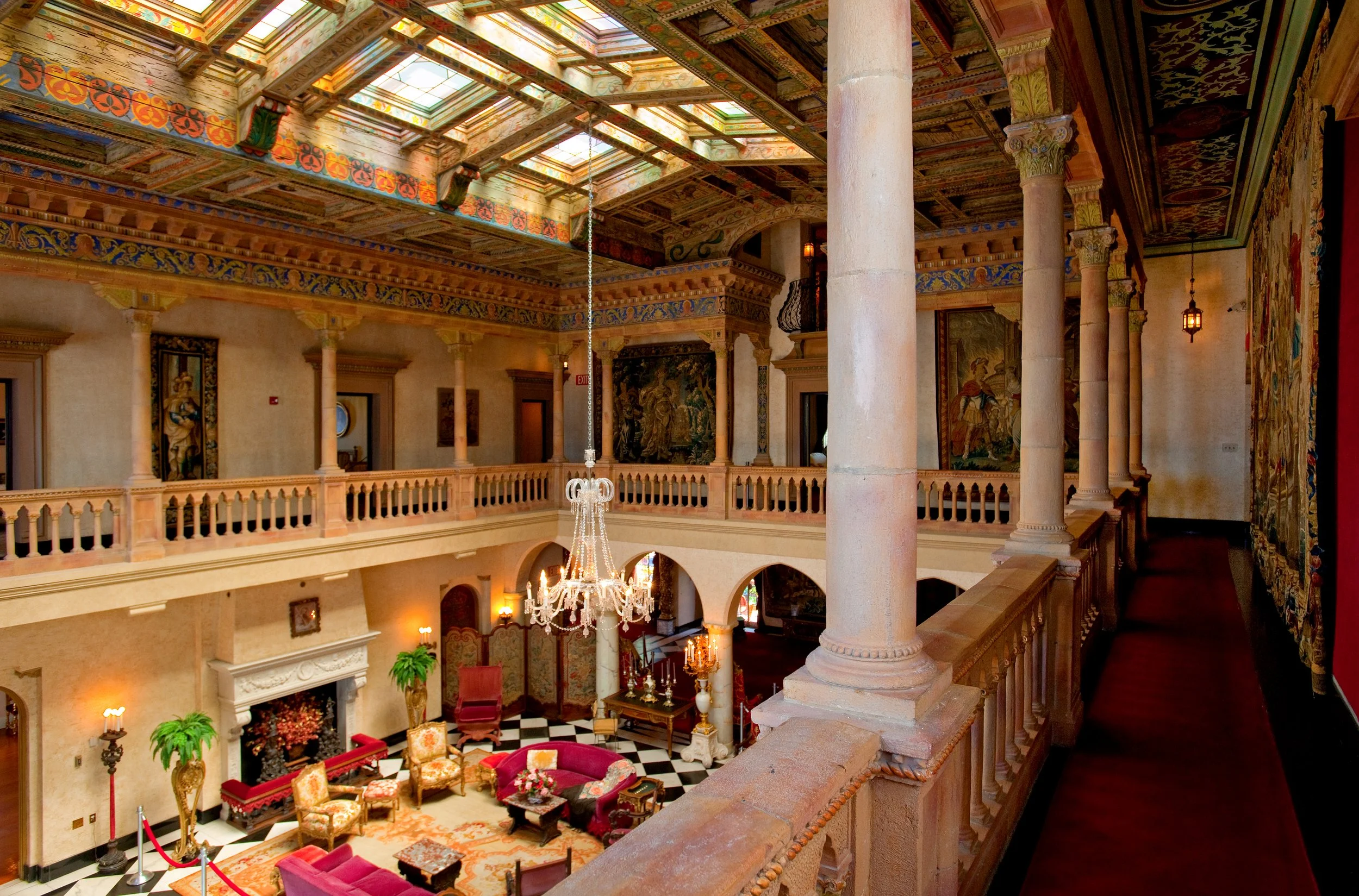 Ca' d'Zan at The Ringling — the Grand Court interior living hall