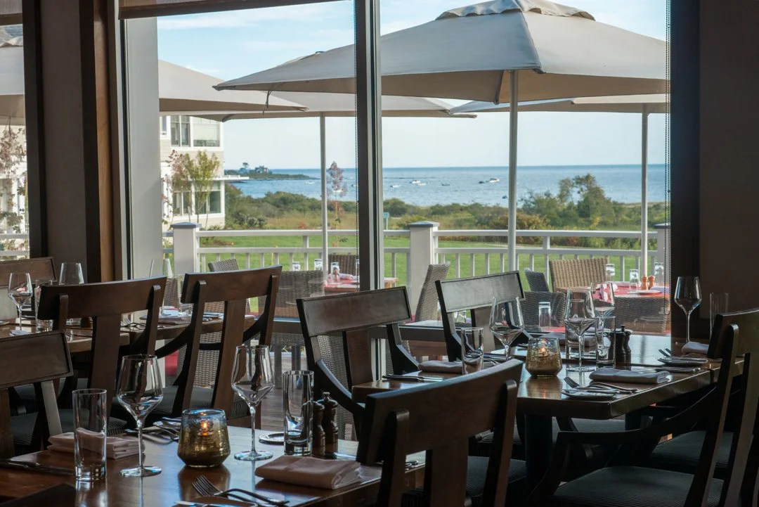 Sea Glass restaurant at Inn by the Sea, oceanfront dining in Cape Elizabeth, Maine