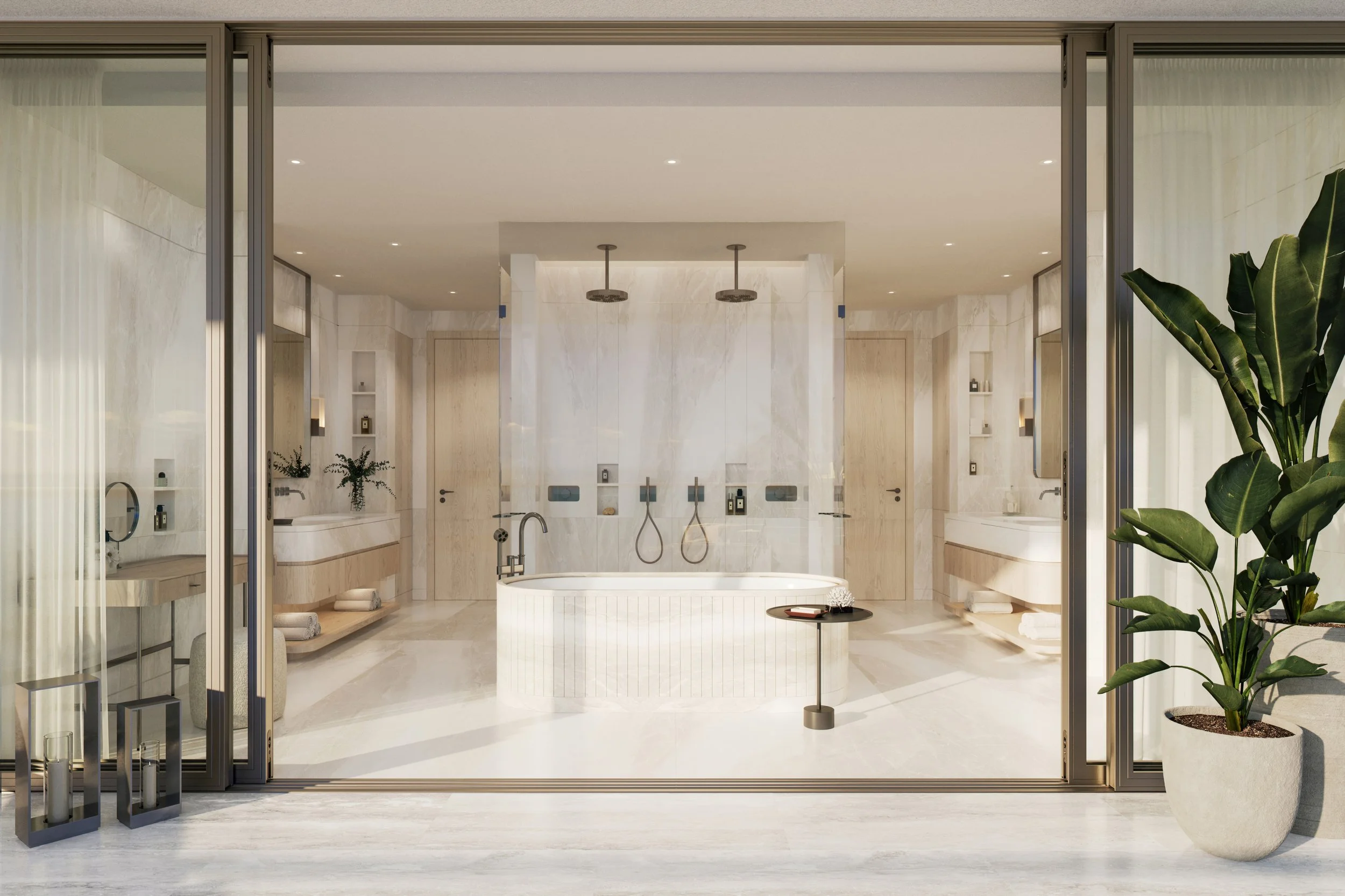 Primary bathroom at The Perigon Miami Beach