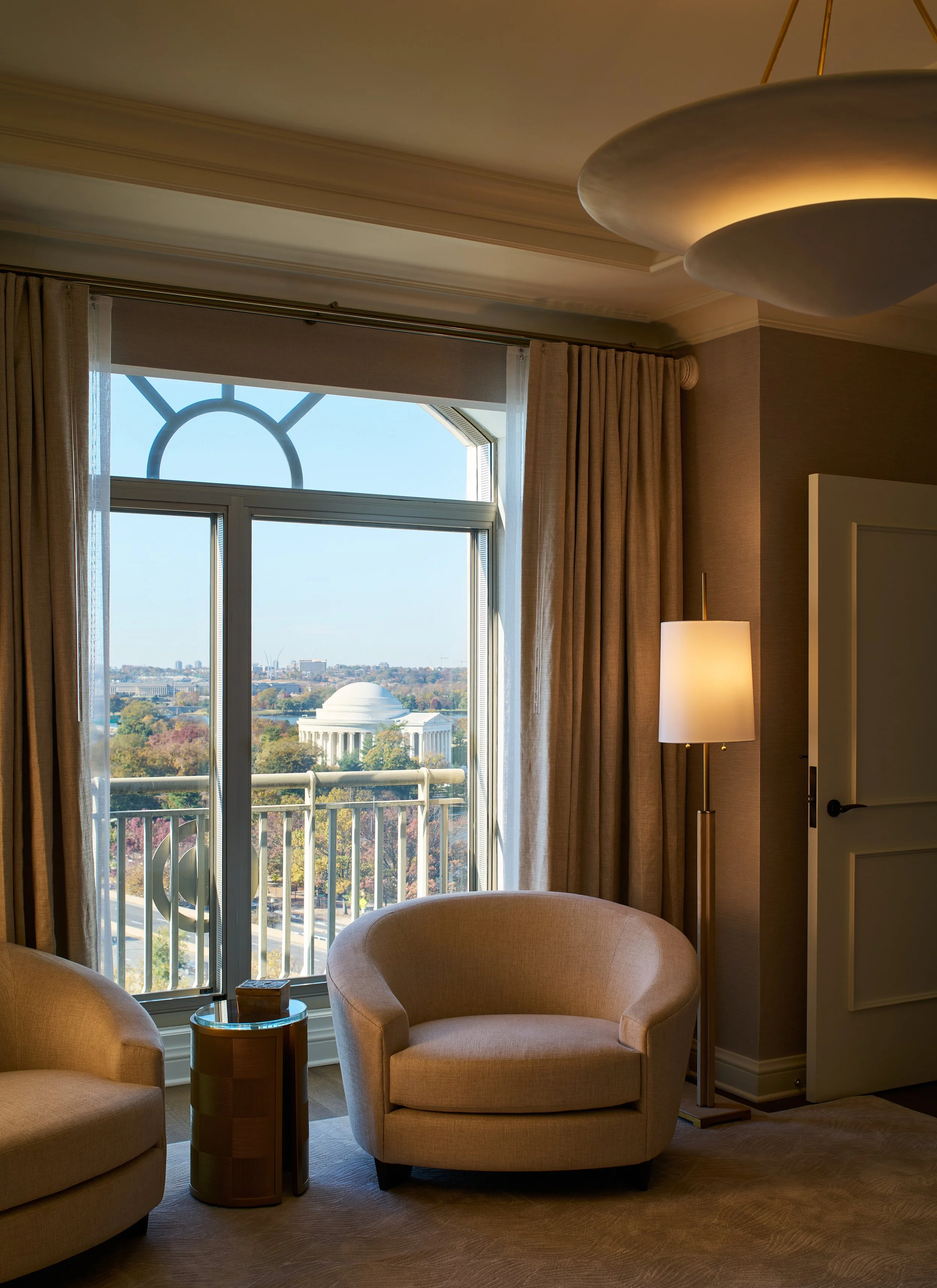 Monument view from the Presidential Suite at The Potomac Hotel, Autograph Collection