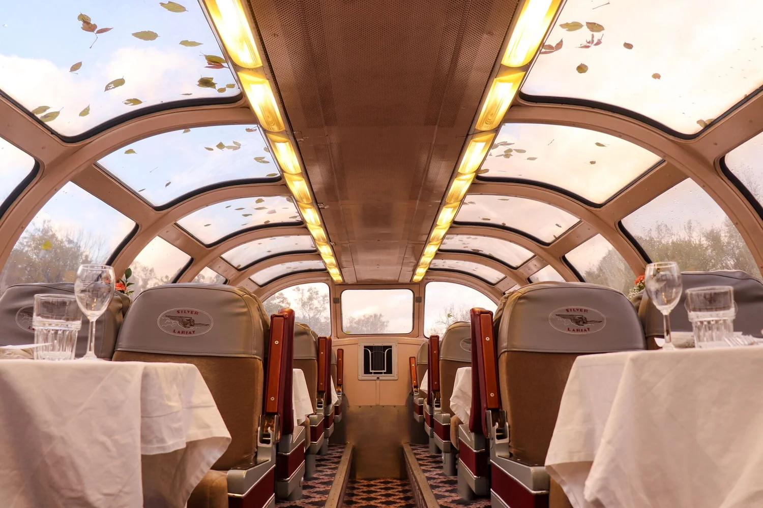Silver Lariat dome car on the Cuyahoga Valley Scenic Railroad