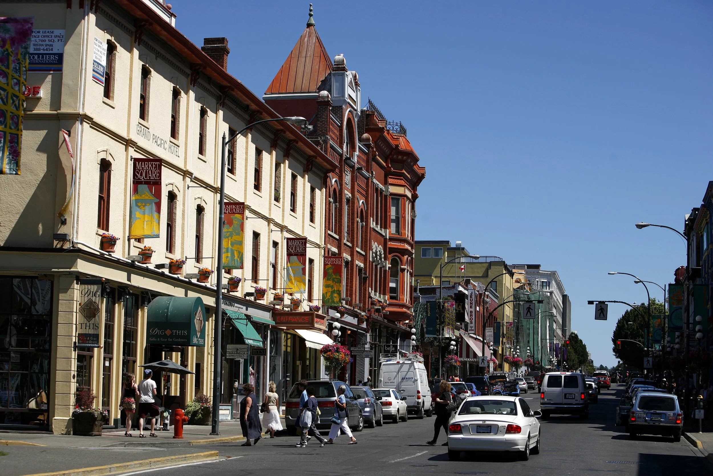 Victoria British Columbia — historic downtown and harbourfront