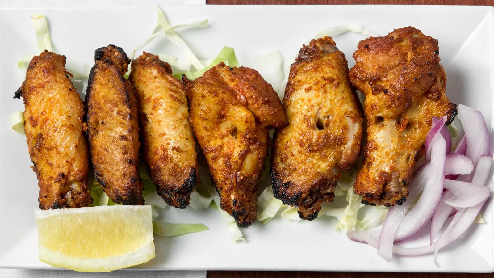 Achari wings at Coriander Flavors of India, Denver