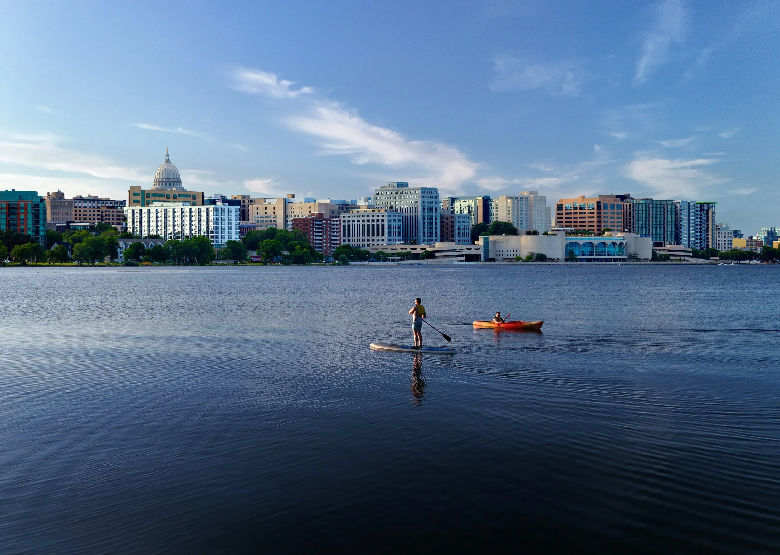 Madison Wisconsin — a lakefront view of one of the city's lakes