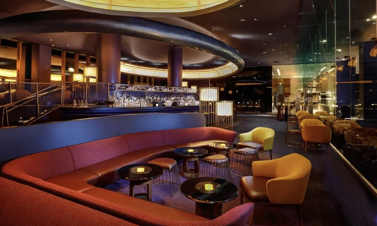 trendiest fanciest vegas hotel lobby bars