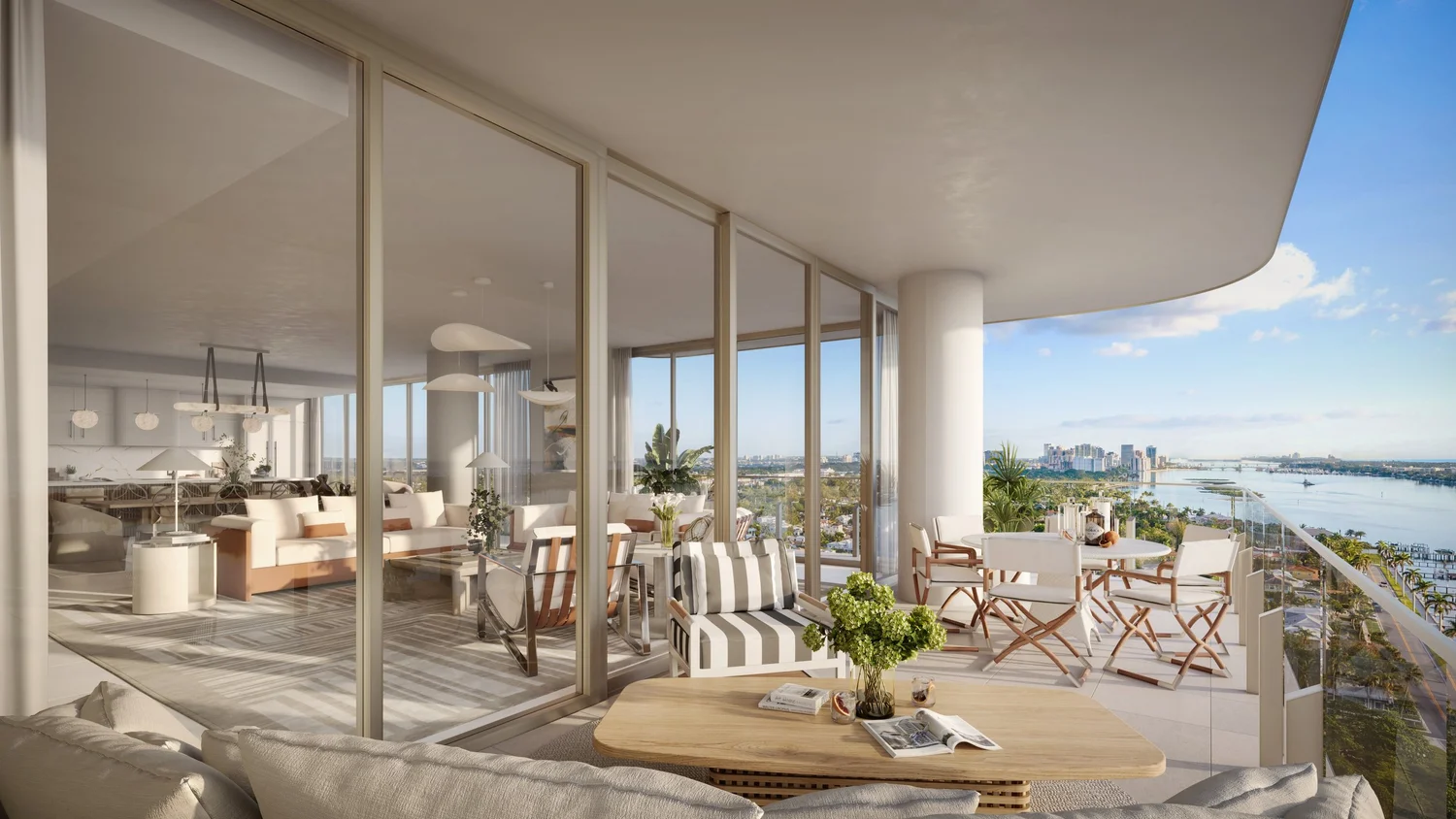 Maison d'Or West Palm Beach — residence terrace and Intracoastal views