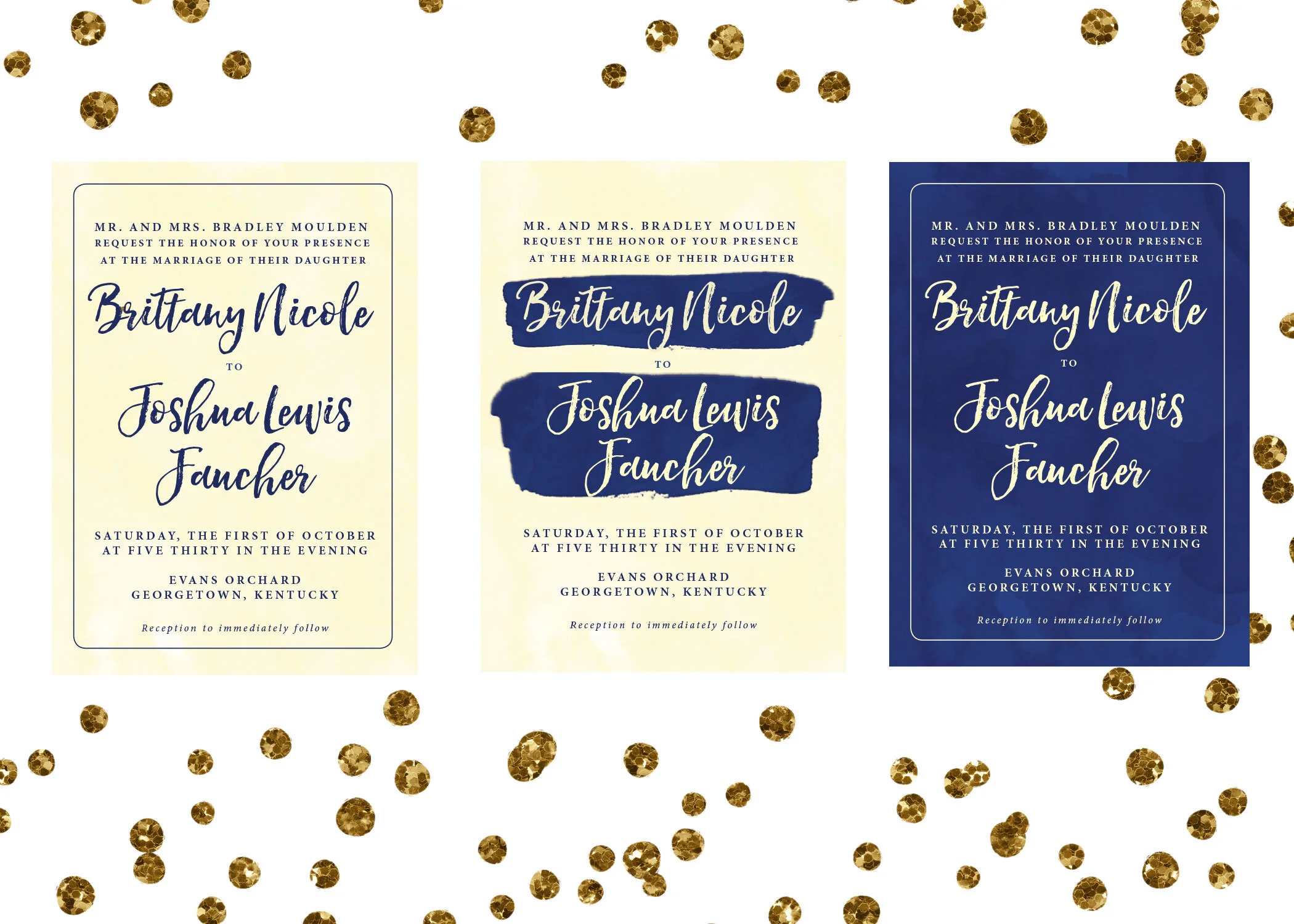 Design Process: Elegant Watercolor Wedding Invitations