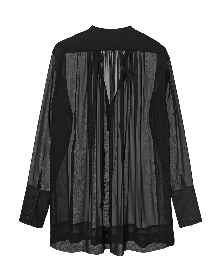 Breeze Smock Blouse Black Back.png