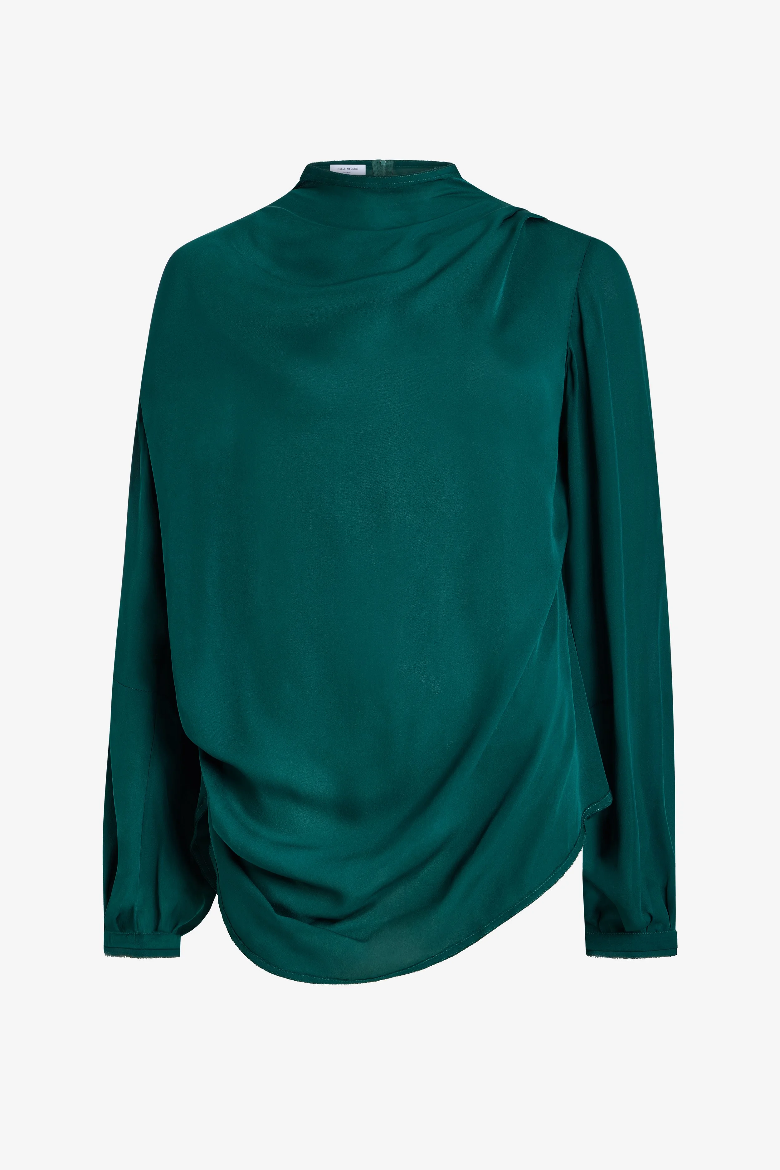 MILA DRAPED LONG SLEEVE TOP