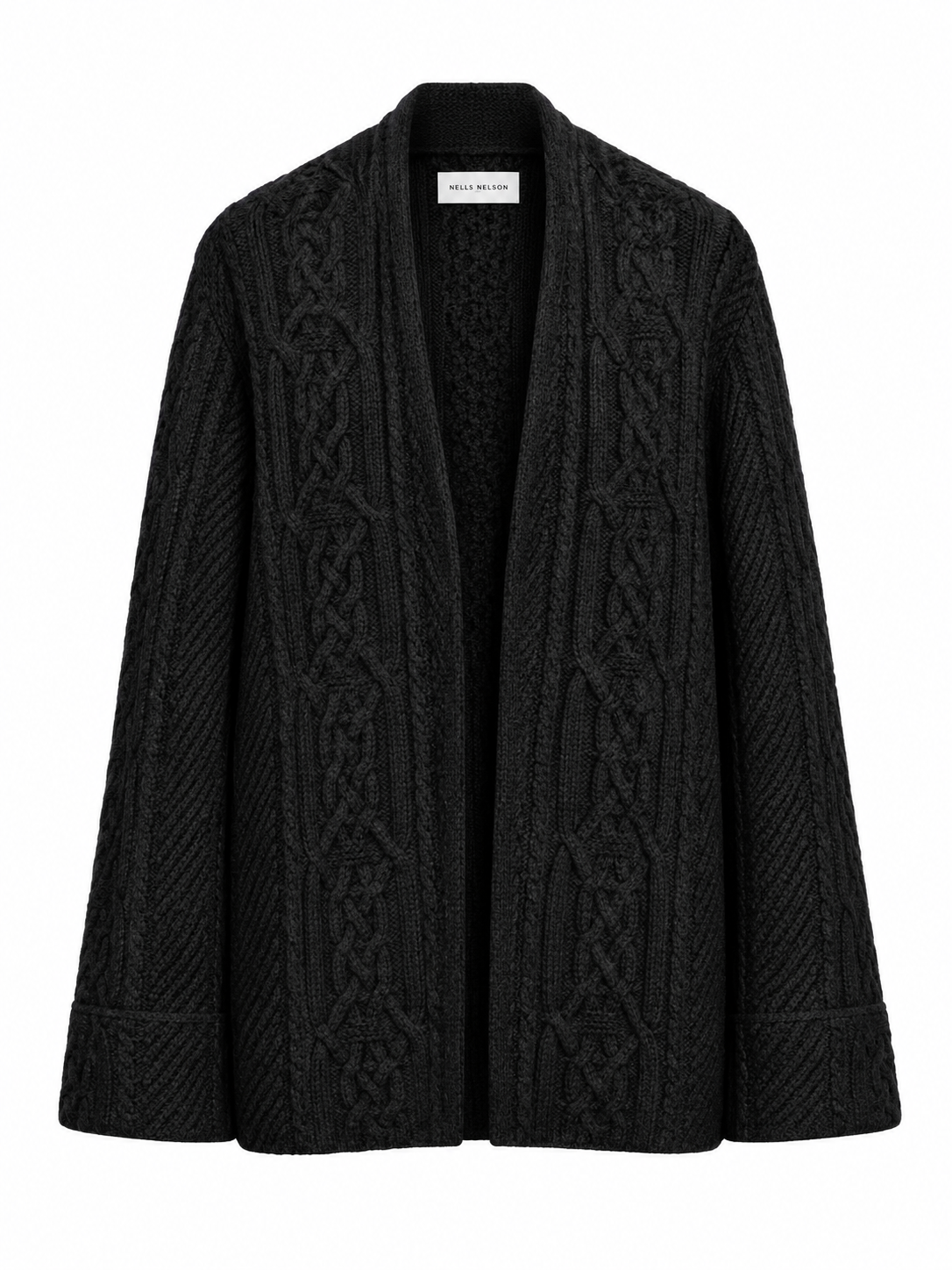 Jacob cable knitted coat