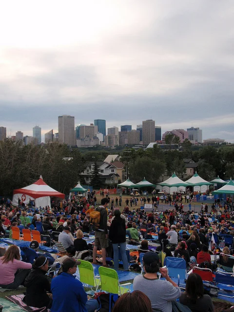 Folk Fest, Cloverdale. For much of the city, taking the bus or biking to this outdoor festival is a bigger pain than finding parking. That's a problem. Photo: Flickr/ICRT Canada 